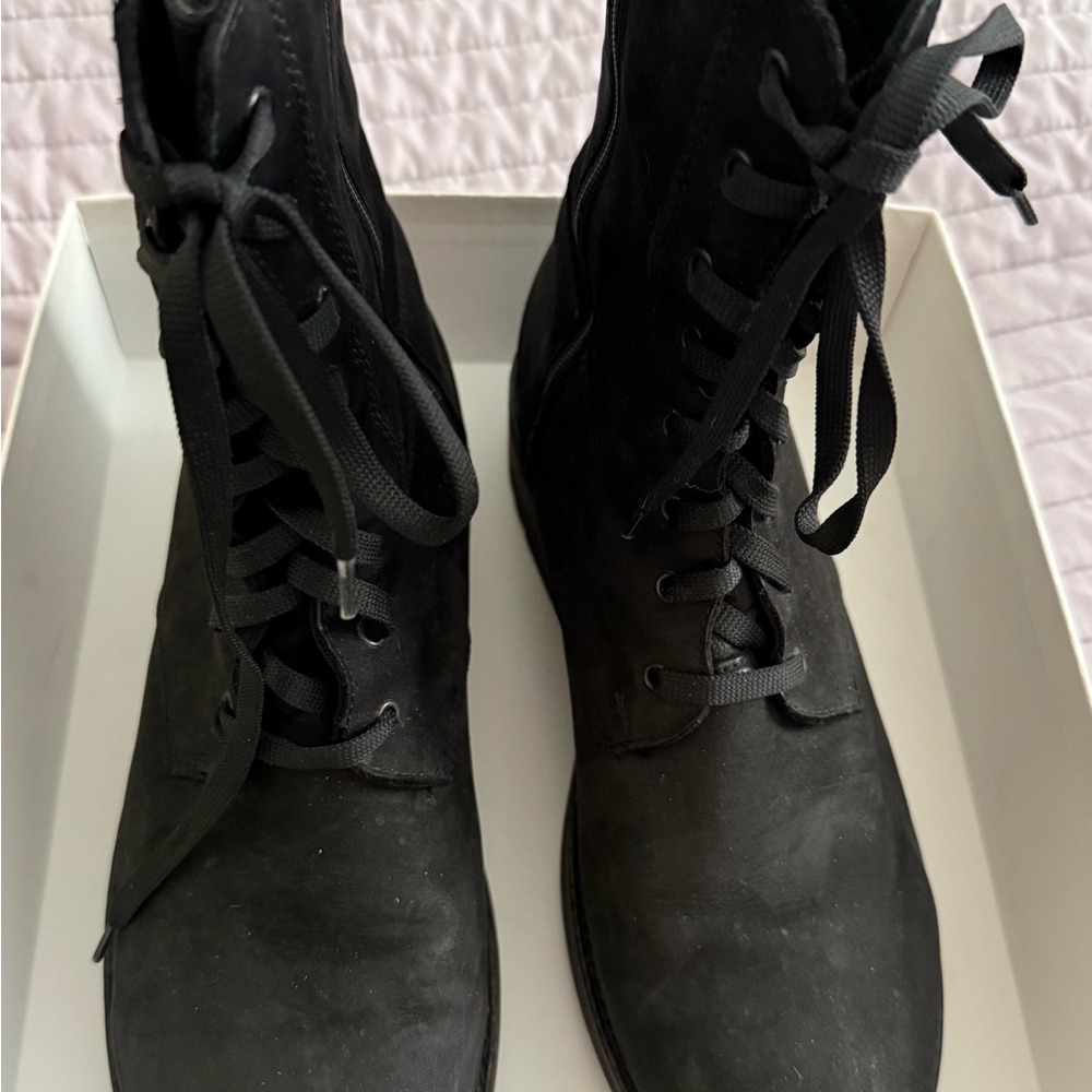 Elegant Black Lace-Up Women's Boots